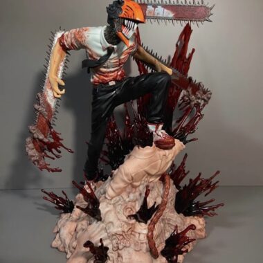 Chainsaw Man Figure Custom Statue Popular Culture Dynamic Attacking