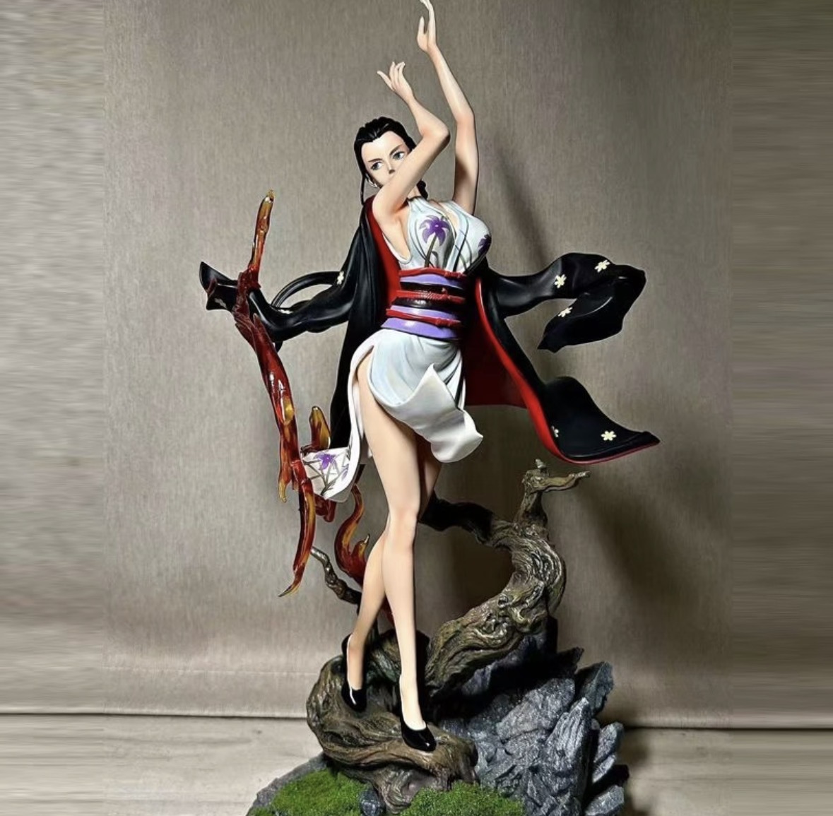 Nico Robin Figure One Piece Wano Country Arc Custom sculpture dynamic dancing pose geisha outfit