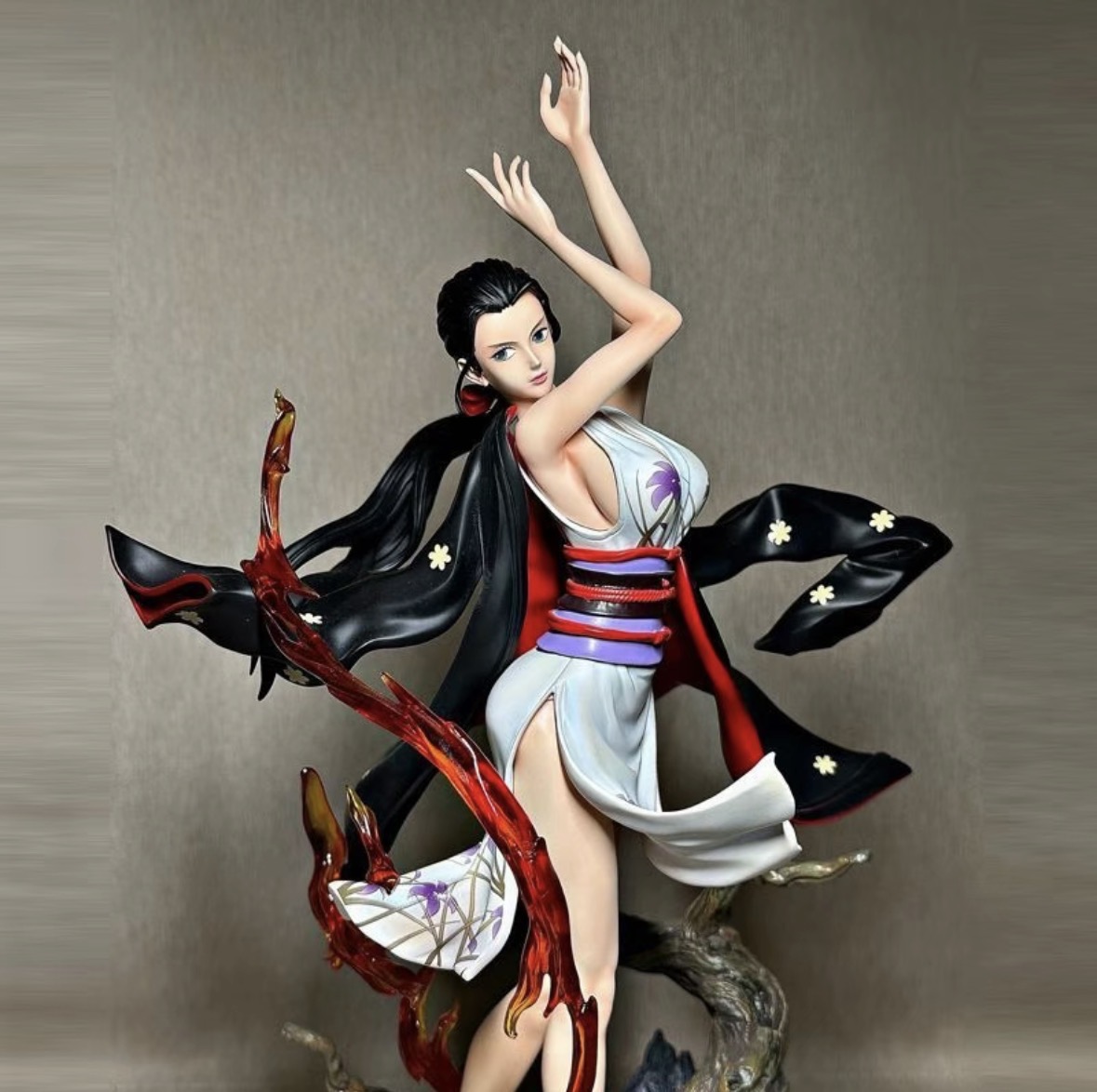 Nico Robin Figure One Piece Wano Country Arc Custom sculpture dynamic dancing pose geisha outfit - Image 2