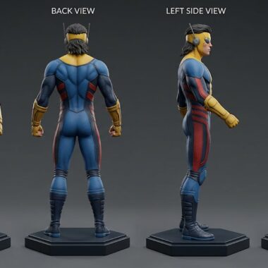 action figures invincible Custom statue standing hero