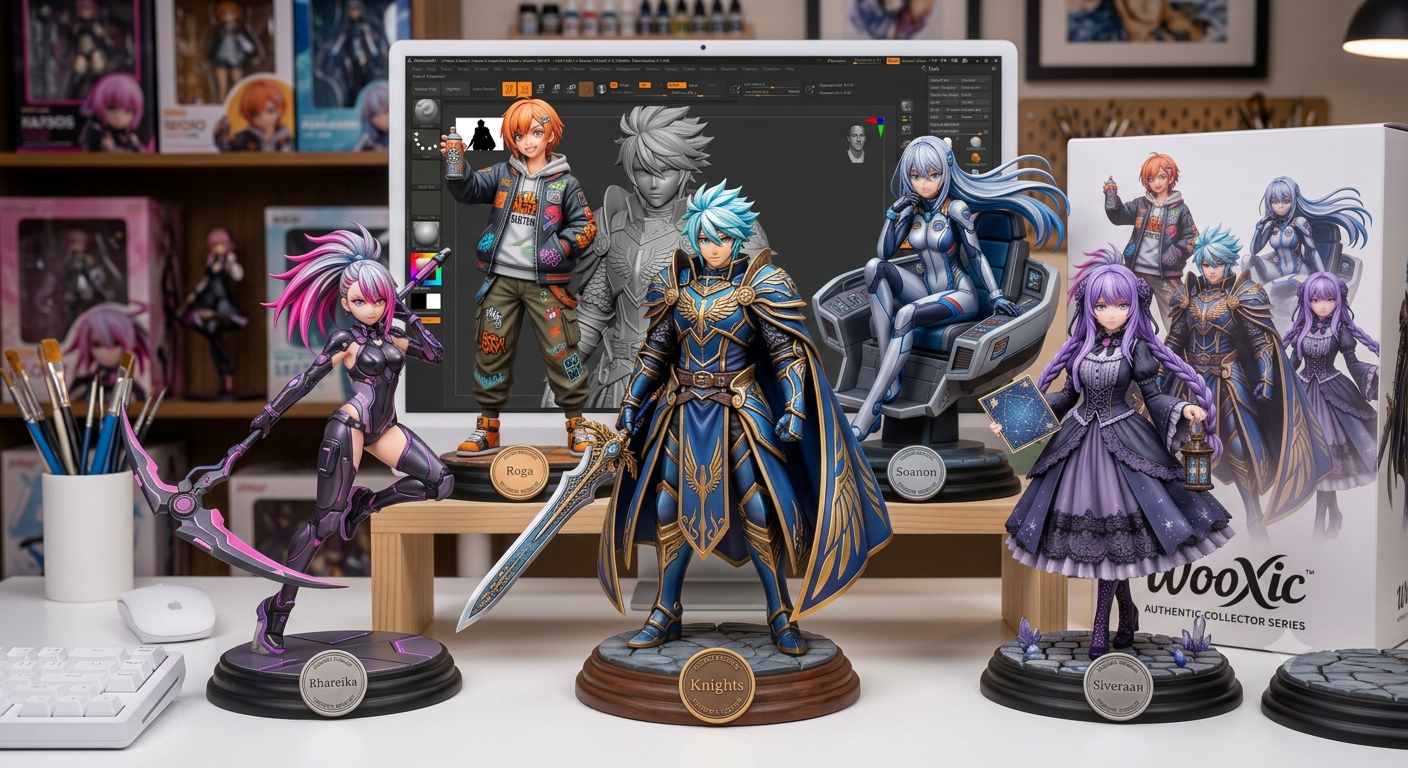 anime figures Comics WooXic Chronicles Custom statue dynamic warrior