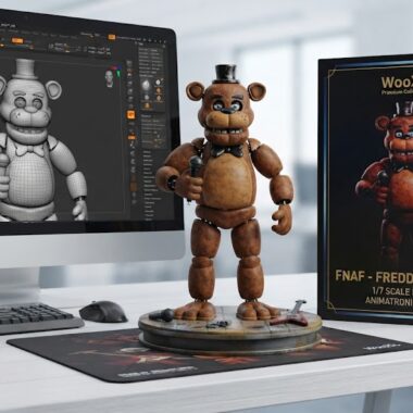 fanf figures Popular Culture Five Nights at Freddys Custom sculpture standing weathered animatronic
