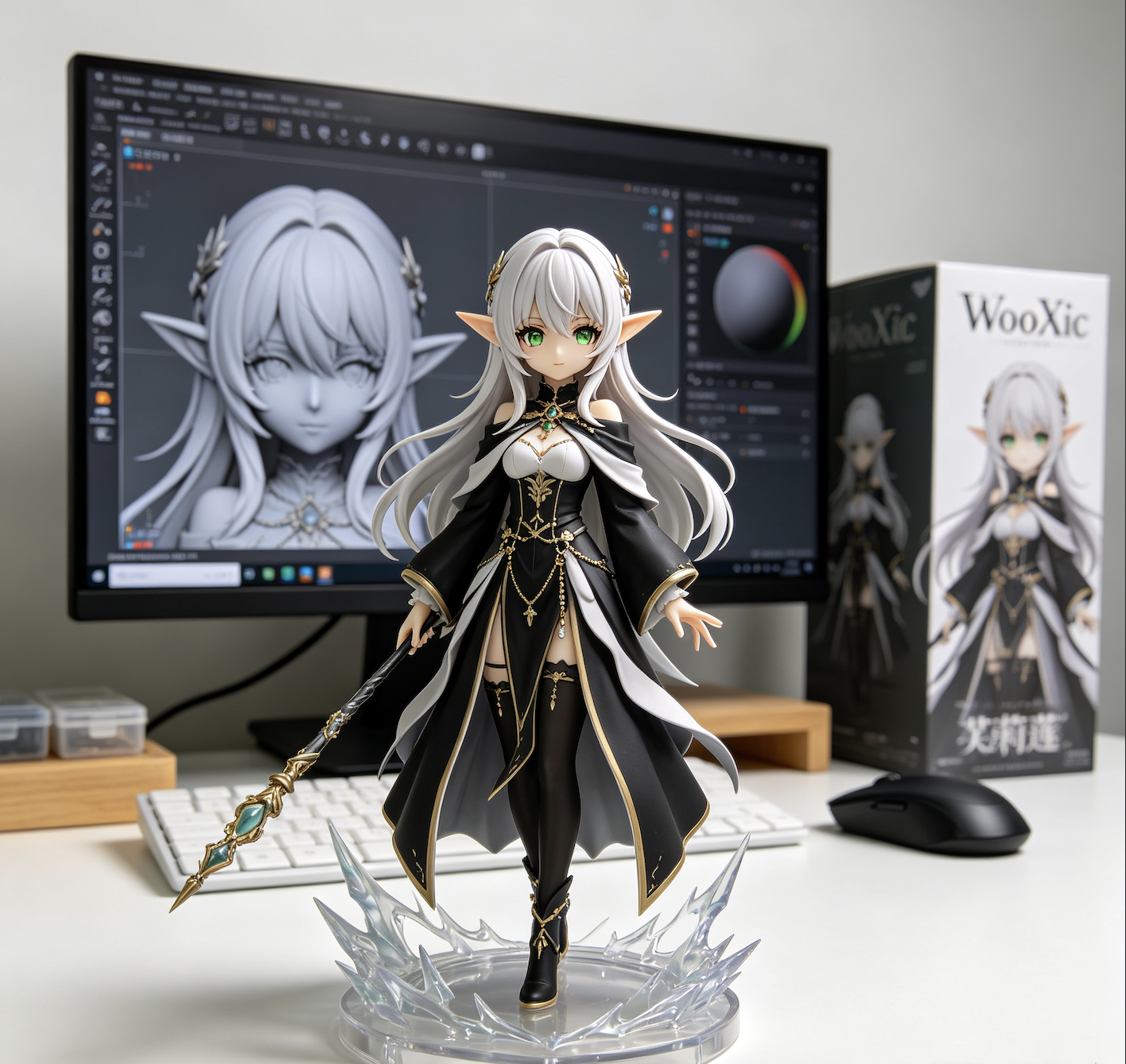 frieren figures Frieren Beyond Journeys End Custom Statue Elegant Standing
