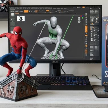 spider man figures Anime SpiderMan Homecoming Custom statue dynamic crouching