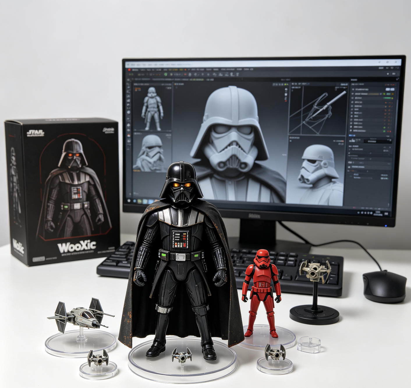 star wars figures Star Wars A New Hope Custom figure standing menacing glowing